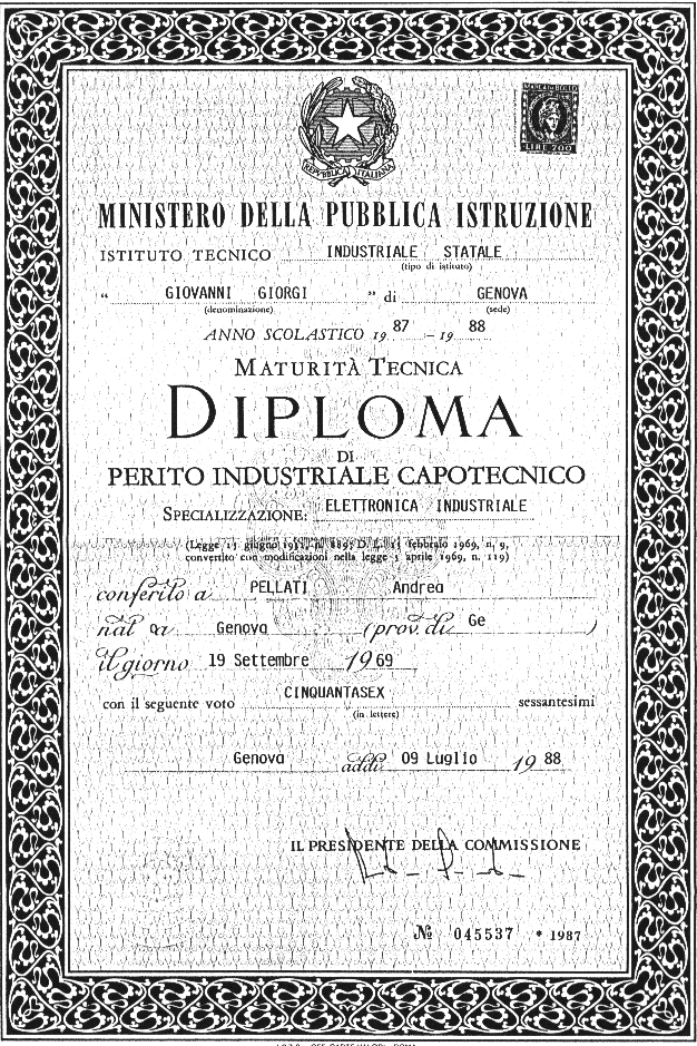 Diploma ITIS G.Giorgi